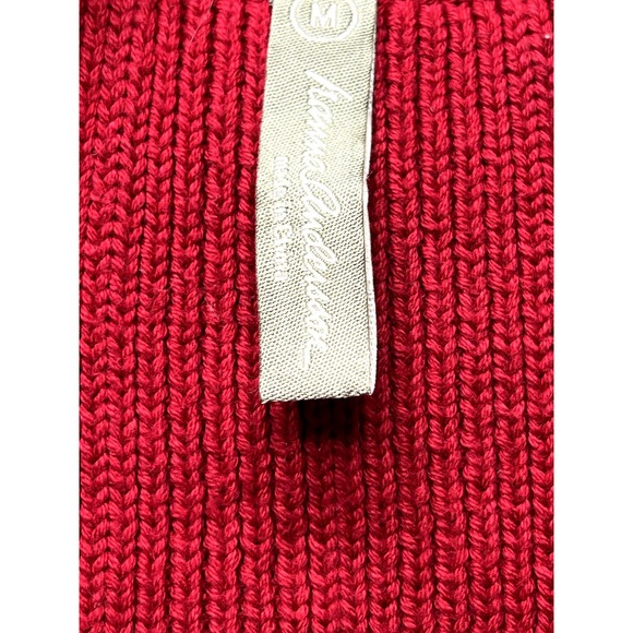 Hanna Anderson womans cable knit embroidered fur collar size medium - Picture 3 of 10